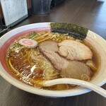 白河中華そば えん - 息子が注文した生姜醤油ワンタン麺