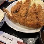 とんかつ 叶 - シーフード定食（ご飯少なめ）