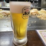 Okonomiyaki & Teppanyaki Tamaya - 生ビールで乾杯！！