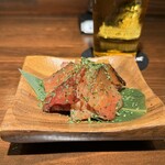 PERFECT BEER KITCHEN Nagoya Sakae - 絶品豚バラ炙りジャーキー