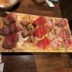 Zenseki Private rooms Izakaya Niku Zushi All you can eat Niku Yaro Shinjuku Hon Ten - 