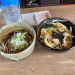 Ajidokoro Taichi - セット、麺もご飯も半分でお願いも腹一杯！