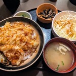 Miyajimaguchi - 穴子天丼定食1350円