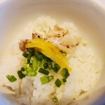 Umikaze - 残った真鯛だしラーメンの汁を掛けて鯛茶漬け風に