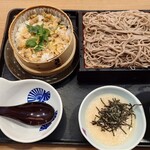 Yume An Hayama Ten - とろろせいろそば+江戸前風深川御飯お得セット