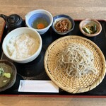 行仙 - 卵かけご飯定食（そば）全景です