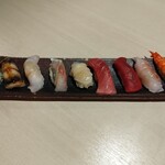 Sushi to Sumibi Daichi - お任せ握り8貫2640円