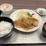 Rara no Yu - 生姜焼き定食1,100円