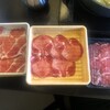 しゃぶ葉 - 料理写真:第一陣  右から 牛肉、牛たん、みすじ。