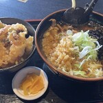 そば焼肉ふくろう - とり中華＆ミニげそ天丼セット