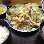 Oshokuji Dokoro Kawadora Tsuibun Ten - 肉野菜炒め定食 半ライス