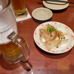 Kakuyasu Beer to Tetsunabe Gyoza 3 6 5 Sakaba Shonandai Ten - 