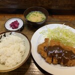 とんかつ 中堀 - ロースカツ定食 900円