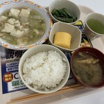 カフェテリア ルネ - 豆腐とあさりのうま塩煮♡オクラの胡麻和え♢出汁巻味噌汁