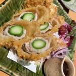 Sushi Dining Tsukimura - アスパラの食感絶妙です