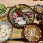 醸しダイニング KOKORO - 朝獲れ6種の刺身定食