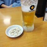 和風レストランまるまつ - 生ビール中ジョッキ440円が法被泡ｓで340円