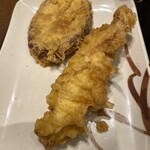 Marugame Seimen Ishinomaki Ten - とり天とさつまいも天