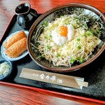 そば処 今々亭 - 料理写真:冷し狸蕎麦大盛り＋おいなり