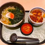 里のうどん 兎や - ヒレかつ丼セット