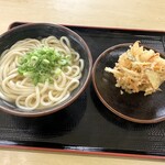 Hirohama Udon - ◆ かけ中(2玉) ¥360-
                      ◆ 野菜かき揚げ ¥140-
                      