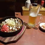 Kakuyasu Beer to Tetsunabe Gyoza 3 6 5 Sakaba Shonandai Ten - 