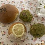 Petrin soeur - 料理写真:あんぱん　抹茶のスコーン　レモンマフィン