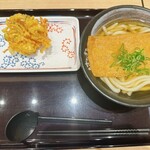 Hanamaru Udon Tsurumi Ekimae Ten - きつねうどん（小）+野菜かき揚げ