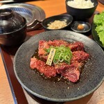 焼肉特急 - ⚫︎大阪ハラミ角ランチ(肉1.5倍) 1,099円(税別)