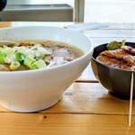 Ramen Yamaya Takikawa Honten - ランチＡセット(醤油ラーメン+ミニ豚丼)