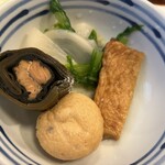 食堂もり川 - 小鉢の煮物も絶品でした