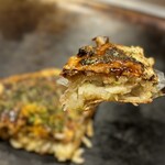 お好み焼き松ちゃん - イカ天？ めちゃくちゃ広島感が増す イカの強い香りദ്ദി˙◡･)