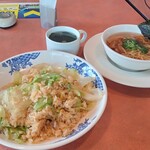 Bamiyan Kawasaki Tajima Ten - レタス炒飯+醤油小ラーメン