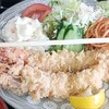 越路浜食堂 - 料理写真:エビフライ定食 エビフライがこんなに大きい