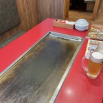 Okonomiyaki Teppanyaki Kinta Korien Ten - デッカい鉄板♪