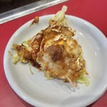 Okonomiyaki Teppanyaki Kinta Korien Ten - 切り分けたごちそうミックス玉♪