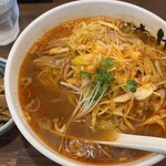 ラーメンみたけ - 料理写真:辛ネギもやしラーメン+大盛り+メンマ