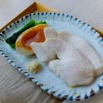 ゆりあげ港食堂 HACHI - 鶏塩中華そばの具材