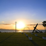 Restaurant Azzurro Mare Terrace on the Bay - 海に沈む夕日がきれいに見れます