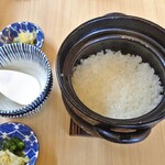 とんかつ 神楽坂 さくら - 土鍋炊きのご飯（２人分）