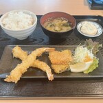 Seafood Shokudo Jakoya - エビフライ定食にしてみた❤️