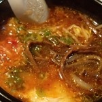 Kimon Tottori Ekimae Ten - ユッケジャンうどん￥800これ、大好き