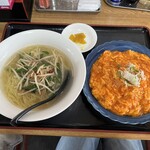 Chinese Fukuy - 台湾塩ラーメン＋エビチリ玉子飯