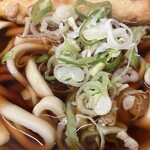 そば谷 - 太うどん420円＋ちくわ天140円