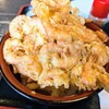 瓦藍洞 - 料理写真:・岬かきあげ丼、山と積まれたアカエビのかきあげ