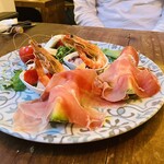 TRATTORIA-PIZZERIA polipo - 前菜盛合せ①