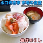 水口寿志亭 市場の食堂  - 