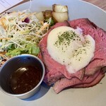 Cafe and Restaurant Ogari - 北海道産牛のローストビーフランチ