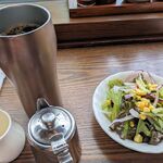 Otogi Ya Coffee Ten Nagaoka Ten - サラダとアイスコーヒー