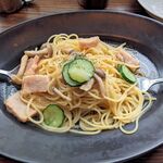 Otogi Ya Coffee Ten Nagaoka Ten - 和風塩豚の日替わりパスタ